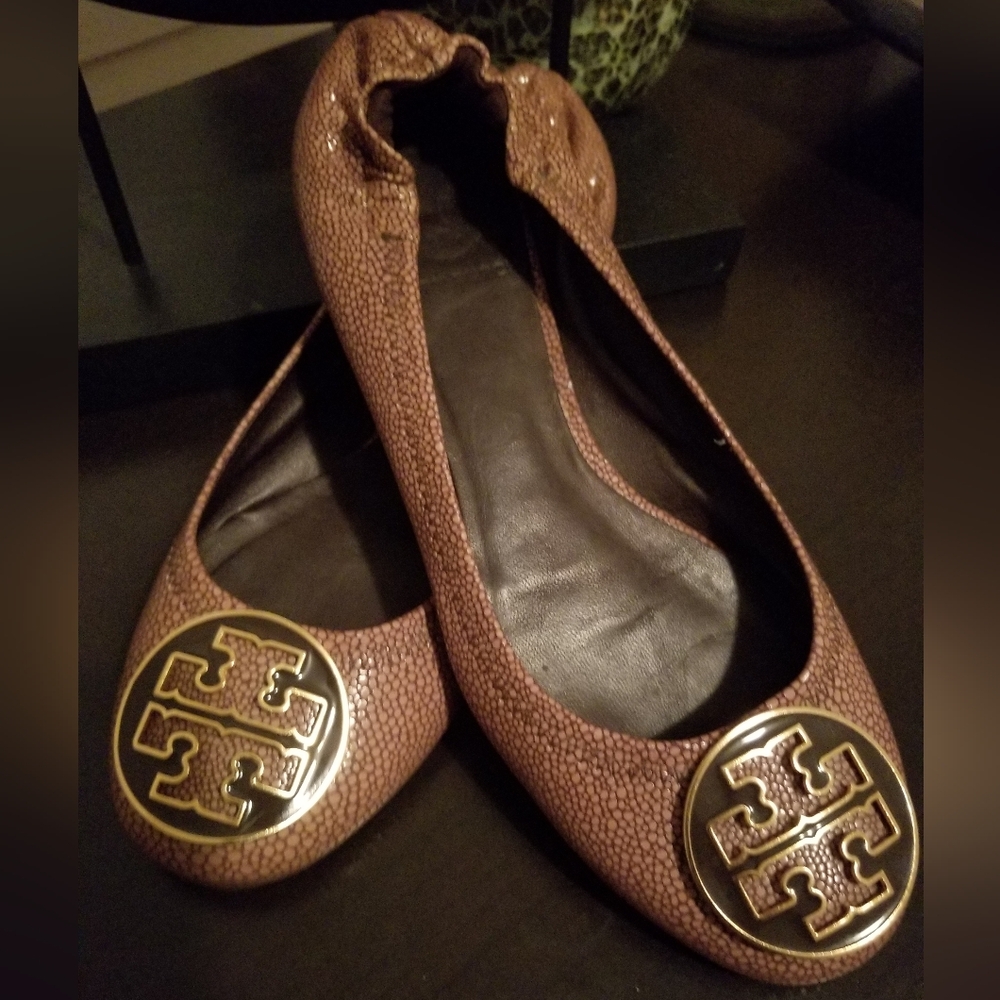 Coconut brown reva ballet flats